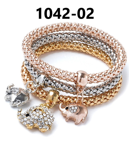 Layered Bracelet with Charms