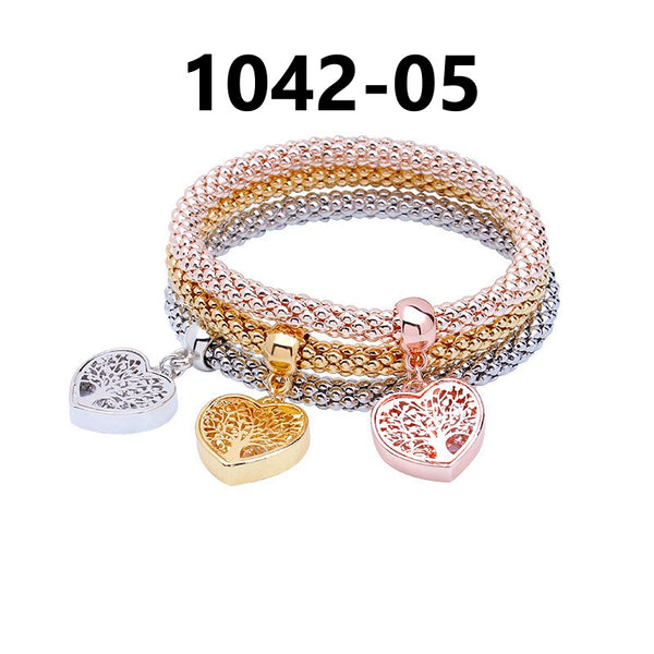 Layered Bracelet with Charms