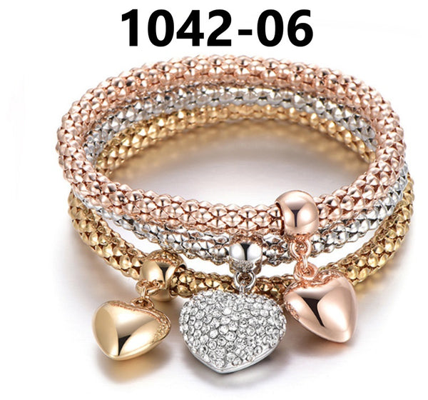 Layered Bracelet with Charms