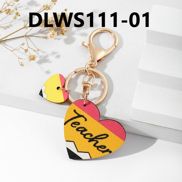 Teacher Appreciation Rainbow Key Chains
