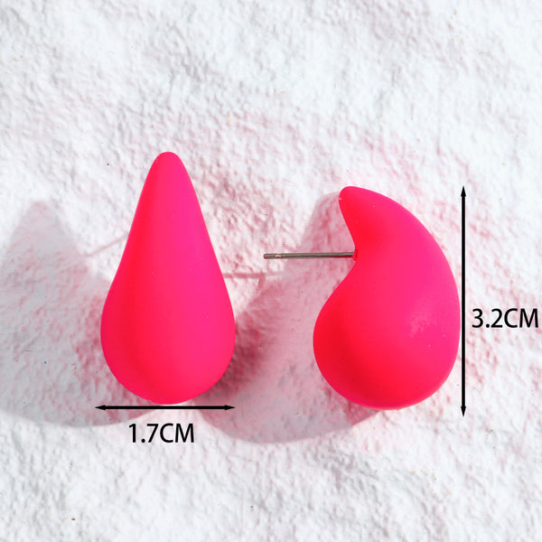 Chunky Dome Drop Earrings