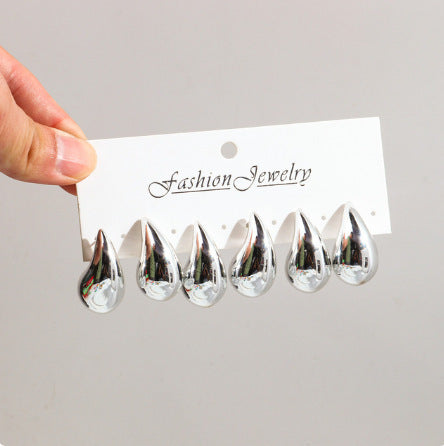 Chunky Dome Drop Earrings