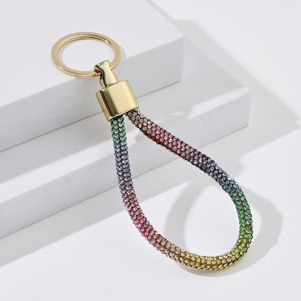Diamond Encrusted Strap Key Chain
