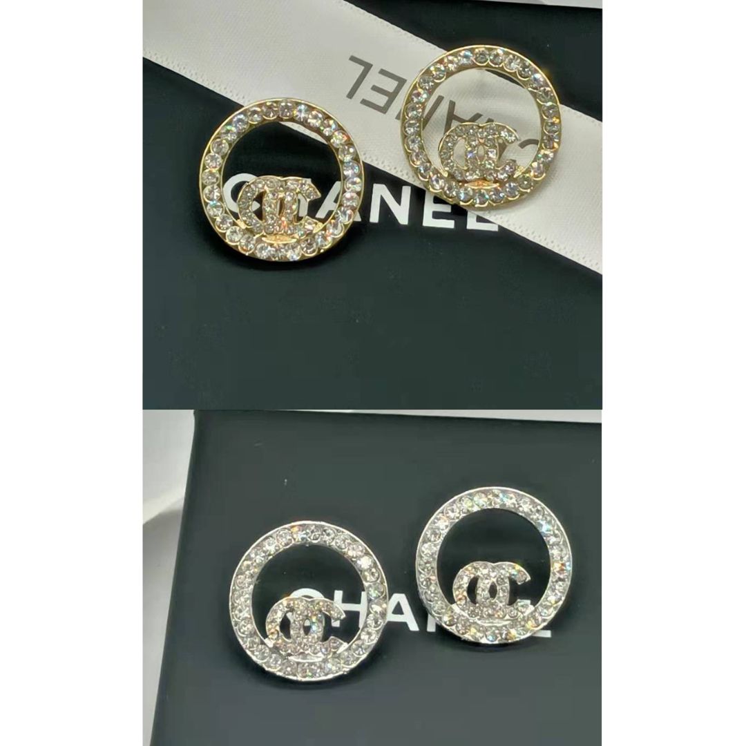 CC Circle Earrings