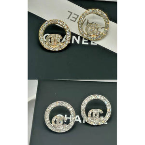 CC Circle Earrings