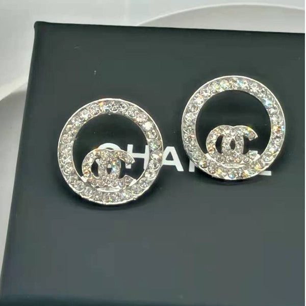 CC Circle Earrings