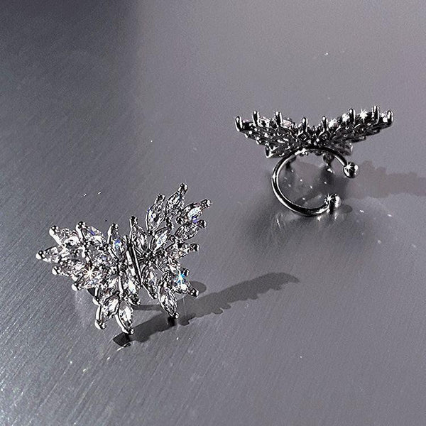 Diamond Butterfly Ear Bone Clip