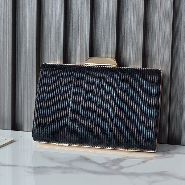 Pleated Rectangle Clutch