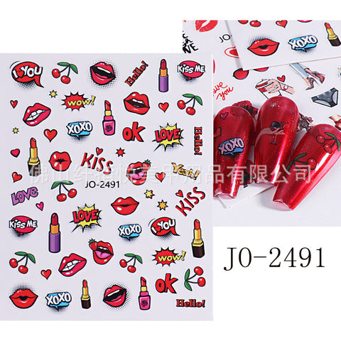 Nail Art Sticker 2491