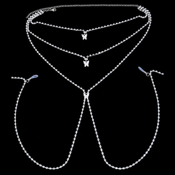 Multi-Layer Butterfly Nipple Chain 40202