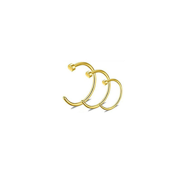 Stainless Steel C-Shaped Nose Ring