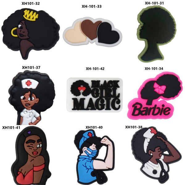 Melanin Queen Crocs Charm-03