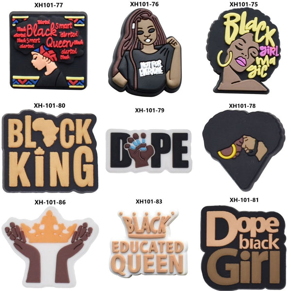 Melanin Queen Crocs Charm-03