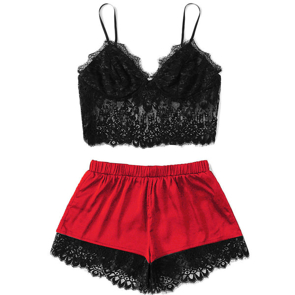 Lace Camisole Pajama Set