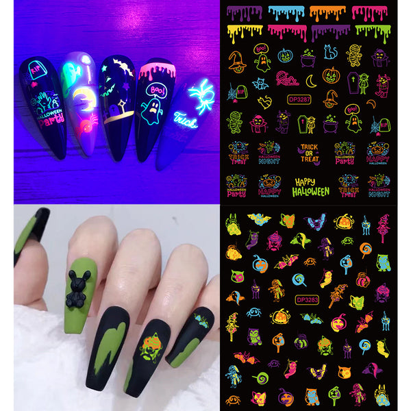 Glow In The Dark Nail Art Stickers