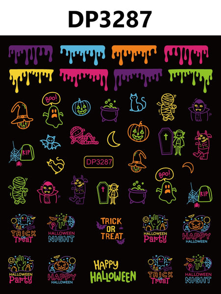 Glow In The Dark Nail Art Stickers