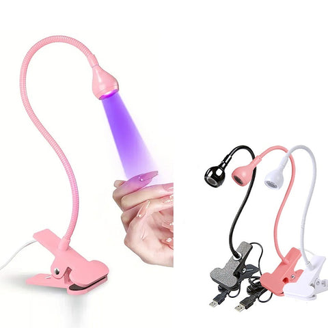 Gooseneck UV Gel Nail Lamp USB Clip Table Lamp