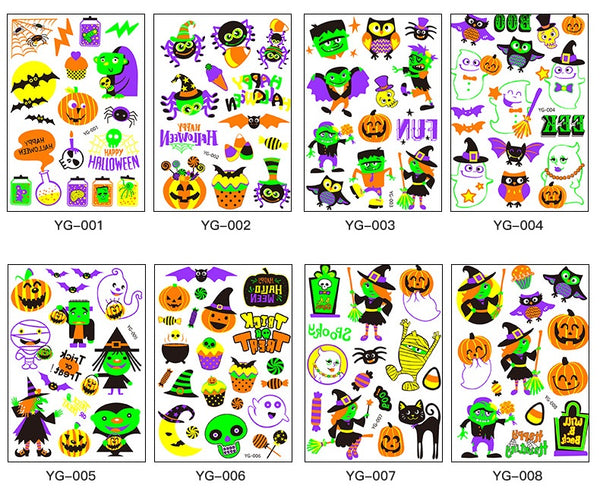 Fluorescent Cartoon Tattoos