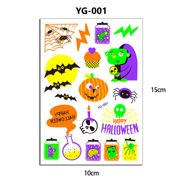 Fluorescent Cartoon Tattoos