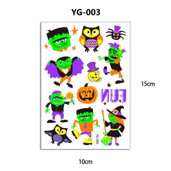 Fluorescent Cartoon Tattoos