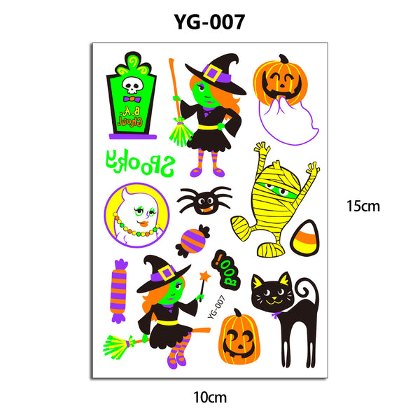 Fluorescent Cartoon Tattoos