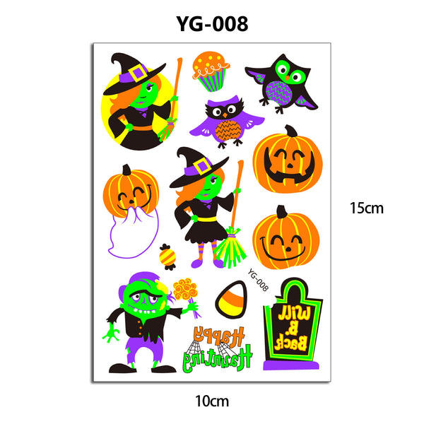 Fluorescent Cartoon Tattoos