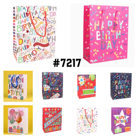 Happy Birthday Gift Bags 26x32x10cm