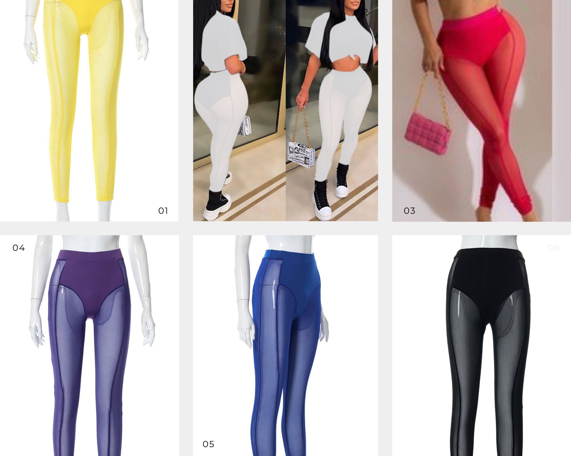 Mesh Long Pants