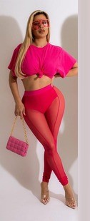 Mesh Long Pants