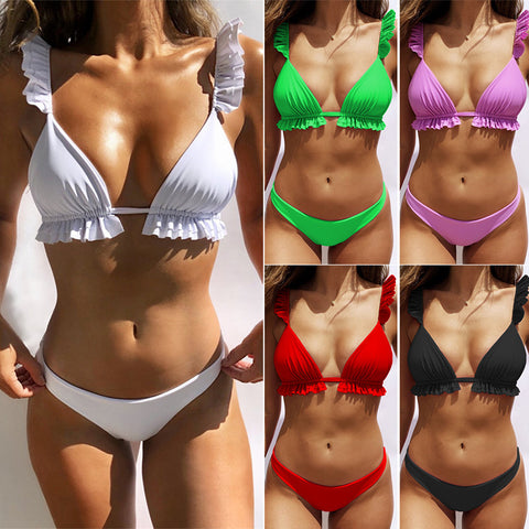Ruffled Bikini Set