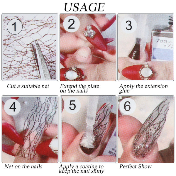 Mesh Nail Art Stickers