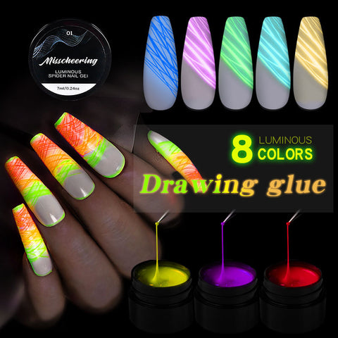 Luminous Wire Drawing Glue for Nail Art 7ml