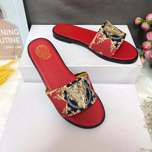 V Buckle One Line Slipper