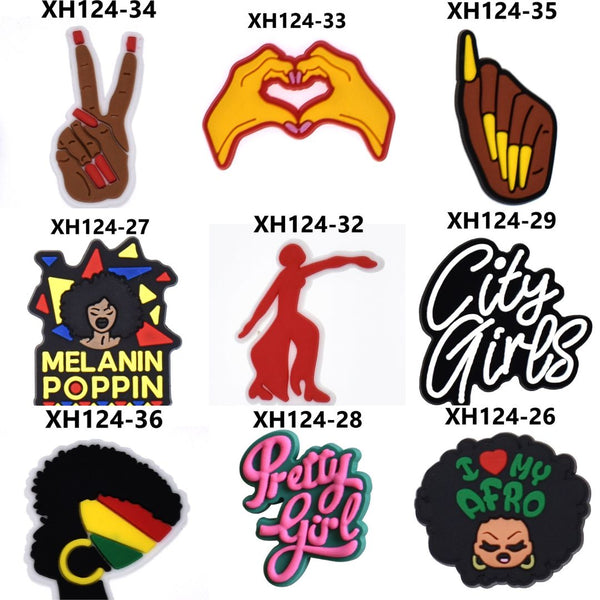 Melanin Queen Crocs Charm-01