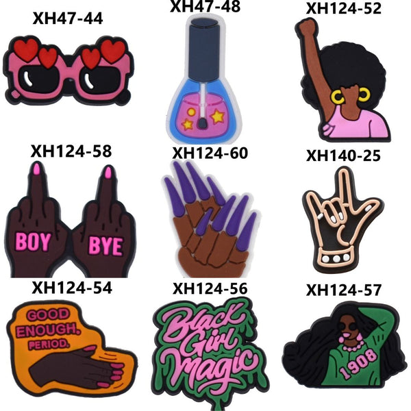 Melanin Queen Crocs Charm-01