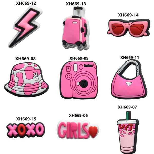 Pink Girl Crocs Charm