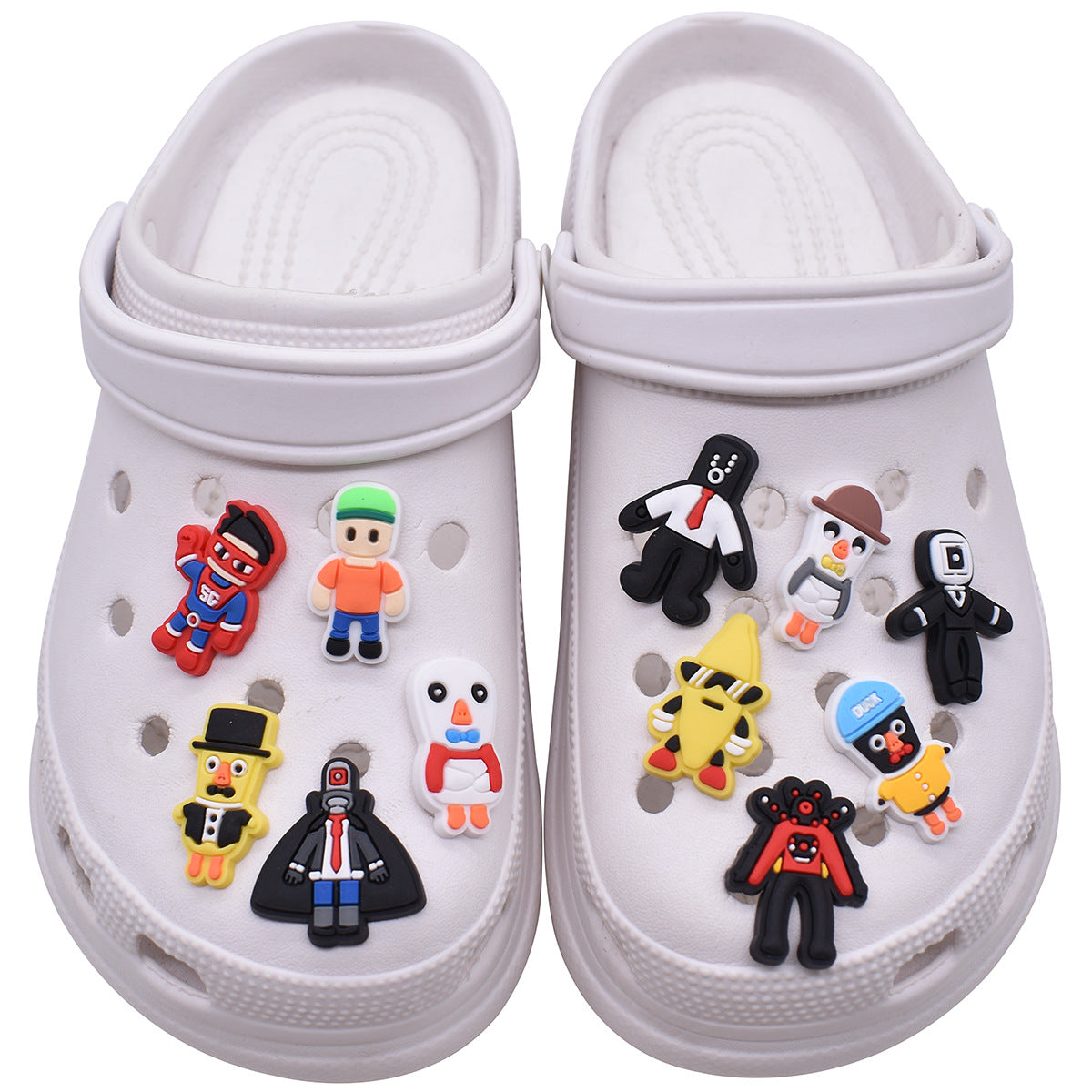 Skibidi Toilet & Stumble Guys Croc Charms