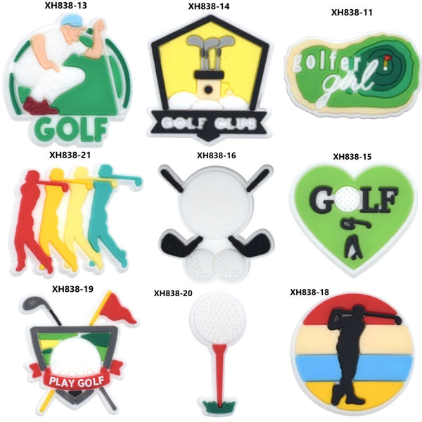 Golf Croc Charms