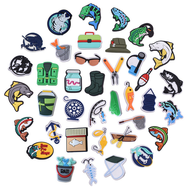 Fishing Croc Charms