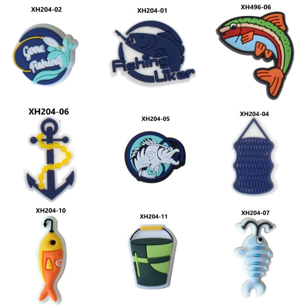 Fishing Croc Charms
