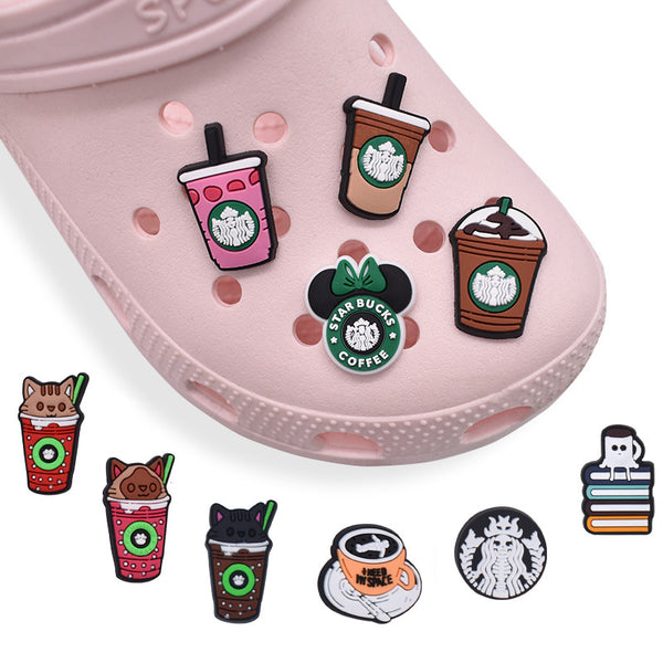 Coffee Series Croc Charms