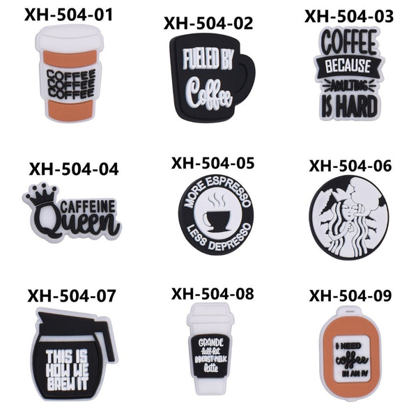 Coffee Series Croc Charms