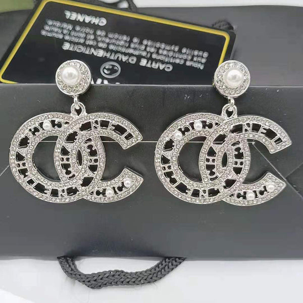 Big CC Drop Earrings