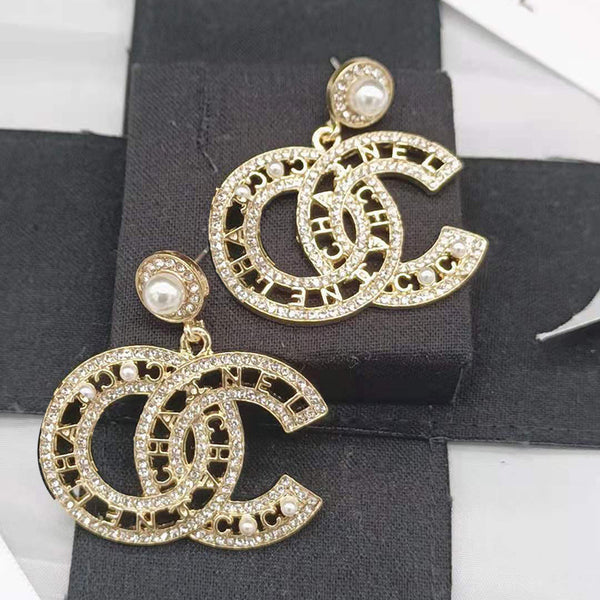 Big CC Drop Earrings