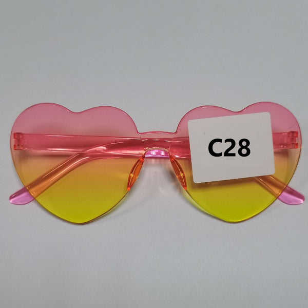 Frameless Heart Shaped Sunglasses C