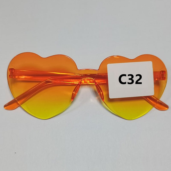 Frameless Heart Shaped Sunglasses C