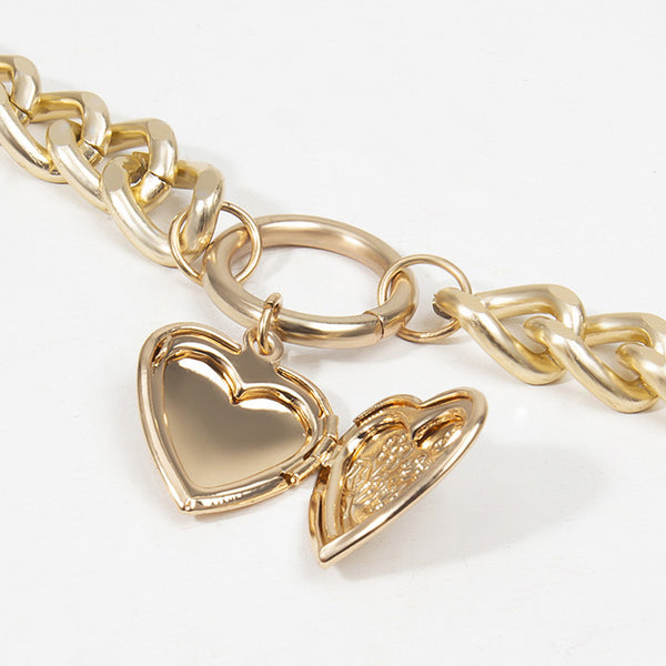 Layered Necklace With Locket XL25178