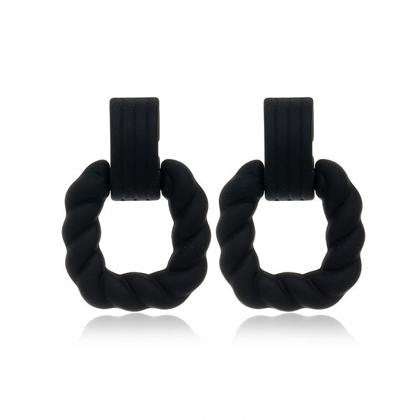Matte Candy Colored Acrylic Earrings