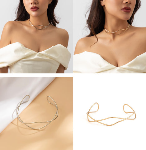Metal Choker Necklace 5760