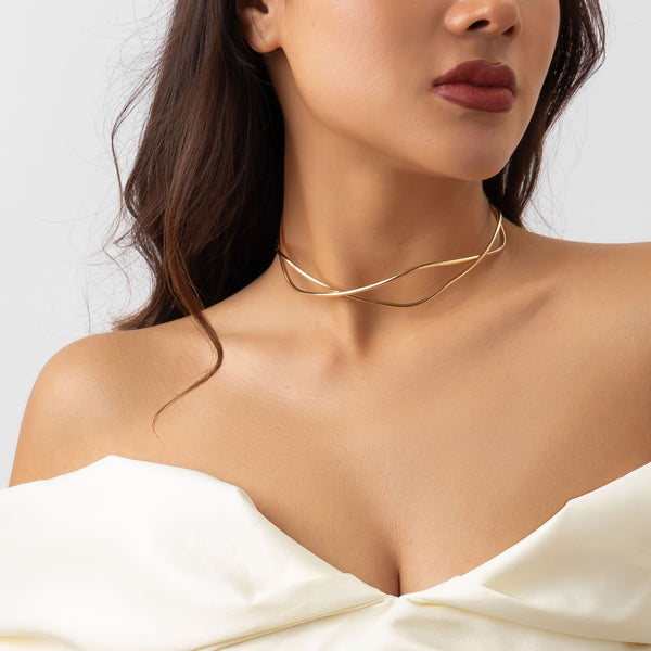 Metal Choker Necklace 5760